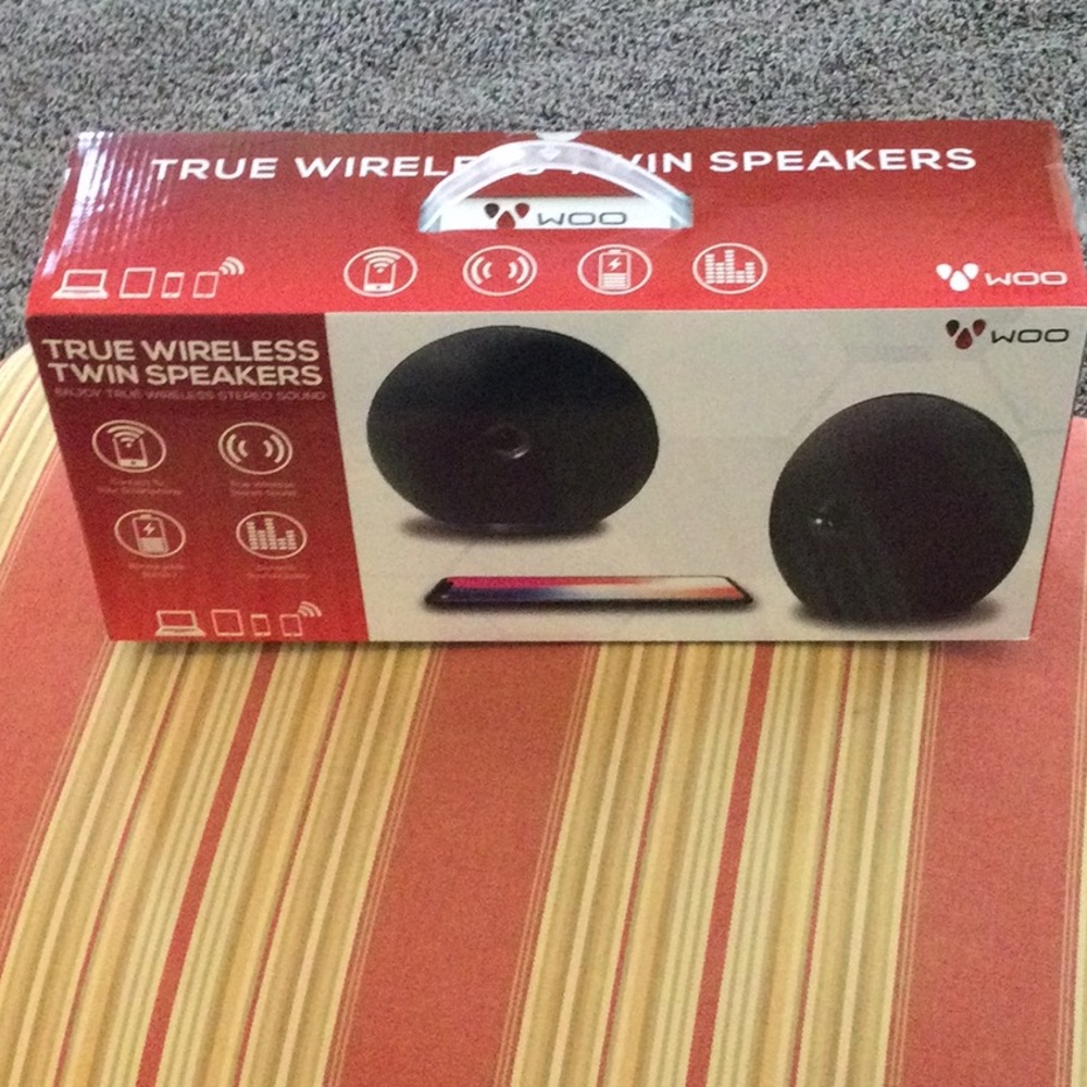 NWT woo true wireless speakers